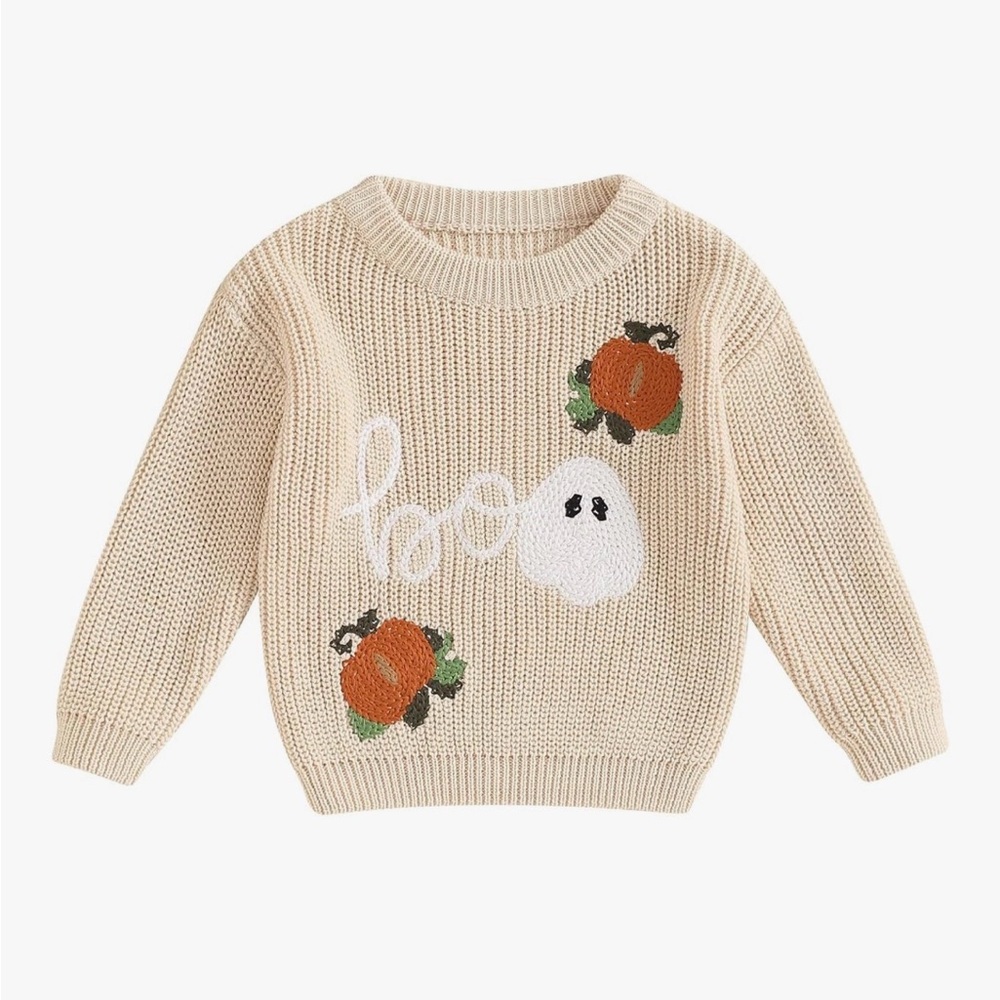364 NEW Ayalinggo Halloween Embroidery Crew Neck Pullover Sweater - Size: 66‎